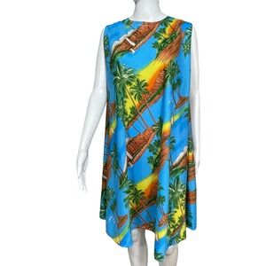 Rima Beachworld Swimwear Tropical Island Palm Tree Beach CoverUp Resort Sundress